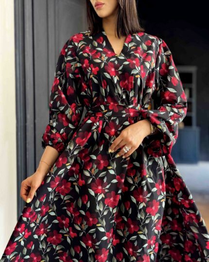 پیراهن سوپر کلوش رد رز